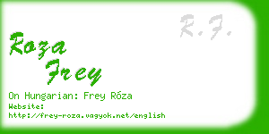 roza frey business card